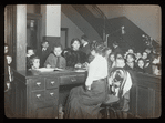 Hamilton Fish Park Branch, Registration Desk, April 4, 1910