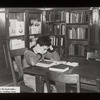 Fordham, boy in reading room after a book talk