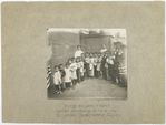 Chinese children from a summer playground on their way to Chatham Square Branch, July 1910
