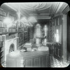 Cathedral Branch, 564 Lexington Ave., interior view of desk and shelves same narrow room, main floor