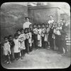 Sunday school after a visit to Chatham Square, showing Chinese children lined up by size