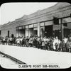 Clason's Point, Children line up outside Clason's Point Sub-Branch of the Extension Services in the Bronx