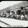 Clason's Point, Children line up outside Clason's Point Sub-Branch of the Extension Services in the Bronx
