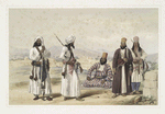 Dadur : Hajee Ebrahim, commandant of the Bolan rangers, and men of the Brahoee tribe