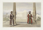 A Dooranee noble and his attendant at the palace, Candahar