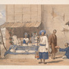 Cabul : a fulloodeh stall, with Huzzareh's carrying snow, &c., to market