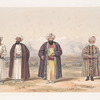 Atmaram, Prime Minister of the chief of Koondooz; Naib Mah[omed] [Shureef;] [Gholam] Mahomed, Barukzye; Jan Fishan Khan, Pergamee; the plai[] and part of the Kohistan.