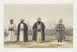Atmaram, Prime Minister of the chief of Koondooz; Naib Mah[omed] [Shureef;] [Gholam] Mahomed, Barukzye; Jan Fishan Khan, Pergamee; the plai[] and part of the Kohistan.