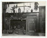 A Typical Colonial Fireplace, 1750.