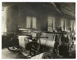 A Weaving Room, with Looms in Action.