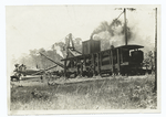 Steam Derrick loading Logs on to a Railway Car, Louisiana.