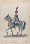 Vereenigde Provincien der Nederlander. Huzaar van Van Heeckeren