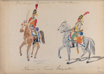 Vereenigde Provincien der Nederlander. Huzaar de Frans Emigrant