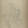 Hunter on a horseback