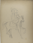 Hunter on a horseback