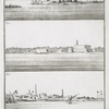 Fig. 1. Vue de la Ville de Rosette; Fig. 2. Chateau de Rosette éloigné de la Ville de quelques lieuës, et situé au bord du Nil; Fig. 3. Vue du Village de Deruth sur le bord du Nil.