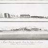 Autres vues des superbes restes des edifices de Luxxor [Luxor]. (a. Obélisques, c. Portail, e. Grande colonade, f. Petite colonade.)