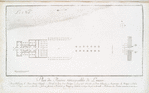 Plan des ruines rémarquables de Luxxor [Luxor]. (a. Deux obélisques, b. Deux statues colossales, c. Portail, d. Partie d'un portique, e. La grande colonade, f. Petite colonade, g. Avant-cour, h. Portique, i. Salon, k. Chambres, l. Temple couvert, m. Corridor, n. Galerie fermées, o. Vestibule, p. Portique, q. Vestibule, r. Digue des pierres de taille, s. Fondemens des ruines couvertes et incertaines.)