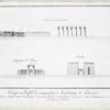 Coupe et profil de magnifiques bâtiments de Luxxor [Luxor]. (a. Obélisque, b. Statue colossale, c. Portail, d. Partie d'un portique, e. La grande colonade, f. Petite colonade, h. Portique, i. Salon, l. Temples couvert, m. Corridor, o. Vestibule, p. Portique, q. Vestibule.)