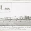 Vue de ville d'Edfu, avec ses antiquités magnifiques, que les Arabes d'à présent ont converties en colombiers. (a. Entrée principale du Temple d'Apollon, b. Ruines du temple, c. Petits canaux, d. Dessein particulier du temple et de son portail.)