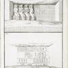 Fig. 1. Le dedans d'une grotte à Tschibel Esselsele (a. Statues de grandeur naturelle); Fig. 2. Epitaphes de ceux qui étoient enfermés dans cette grotte.