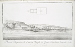 Plan et perspective de l'ancien temple de Garbe Dendour, dans la Nubie.