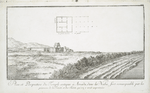 Plan et perspective du temple antique à Amada, dans la Nubie, fort remarquable par les peintures de la Trinité et des saints, qu'on y voit exprimées.
