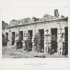 Les colosses de la première cour  (G[rand] T[emple].  Médinet-Abou).