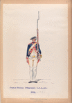 Oranje Nassau 1-o Regiment  R.O.N. no. 1.  1773-1795