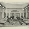 Grand salon de musique, Paul Follot, décorateur, édité par Pomone