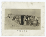 A Kansas sod house.