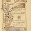 Art nouveau decoration and ameublement, 1 série, [Title page]