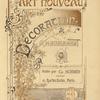 Art nouveau decoration and ameublement