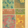 Six textile designs