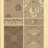 Six textile designs