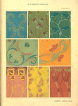 Eight textile designs