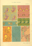 Seven textile designs