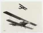 Two Curtiss JN training planes.