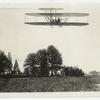 Orville Wright making a flight at Fort Meyer Va, 1909.
