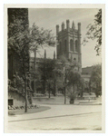 Mitchell Tower and Hutchinson Commons, University of Chicago.