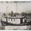First boat propelled by steam, New Orleans, built at Pittsburg in 1811, under plans of Robert Fulton, replica.