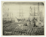 Wharf scene, 1870.