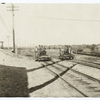 Cedar Hill freight terminal : car riders returning via subway track to the hump after riding freight cars down into classification yard.