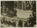 Wilson reads his message to congress, Apr. 7, 1913.