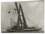 Barge with cranes