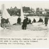 Combination sailboat, rowboat, ice yacht and sled used to carry the mails between Sandusky and Put-in-Bay, Ohio.