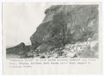 Schooner Point" on Star Route between Newport and Otter Rock, Oregon. Mailman must scale cliff when caught by incoming tides.