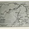 Dog sled route and airplane route, Alaska
