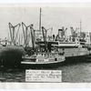 Harbor mail boats meet incoming steamers and rush the mail to post office.