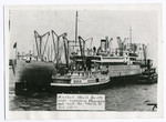 Harbor mail boats meet incoming steamers and rush the mail to post office.